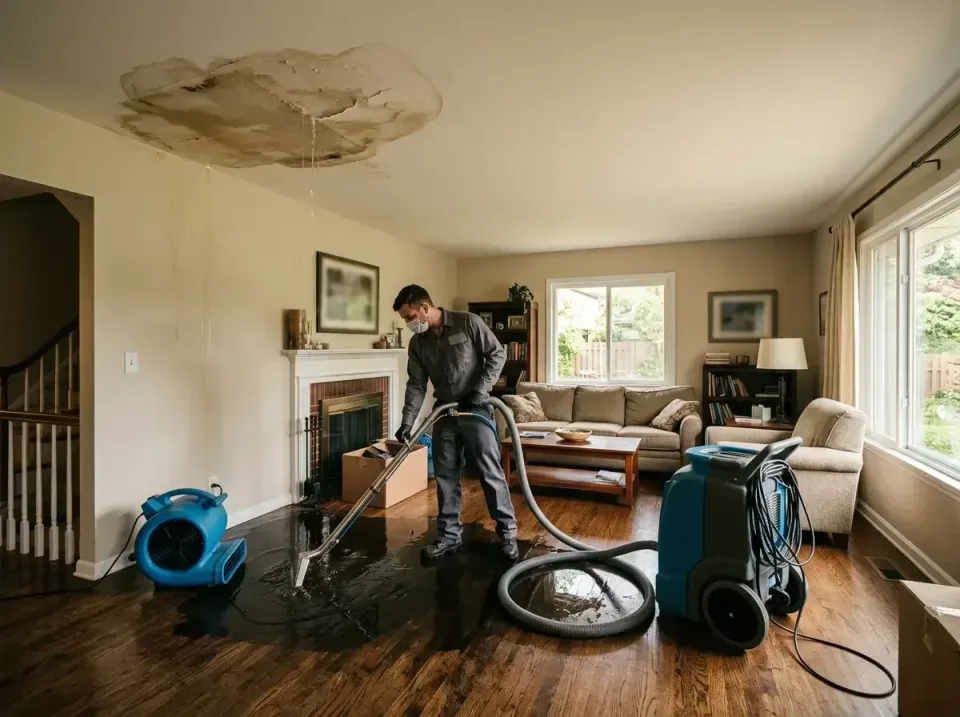 attic-pipe-burst-ceiling-drip-008 — frequently asked questions, Water Damage Restoration & Carpet Care in Union, OR